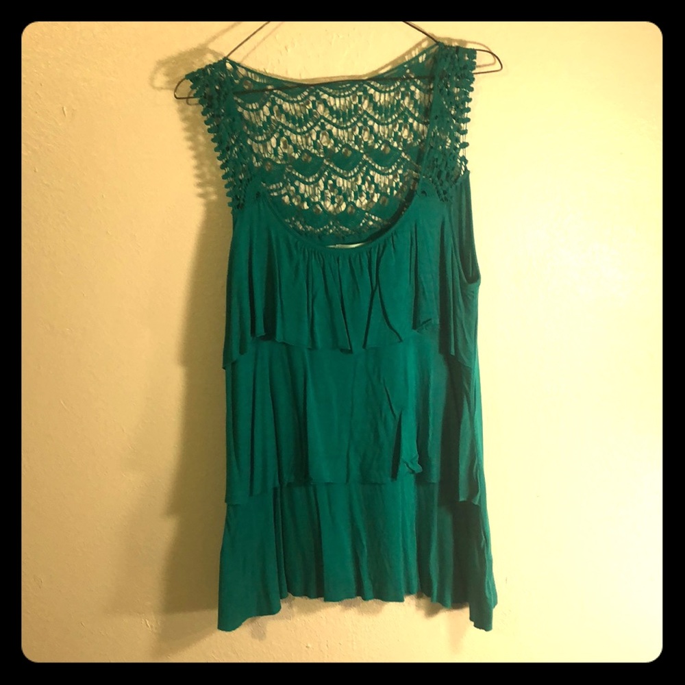 Maurice’s ruffled lace blouse